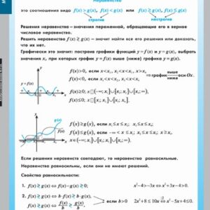Комплект таблиц "Неравенства. Решение неравенств"
