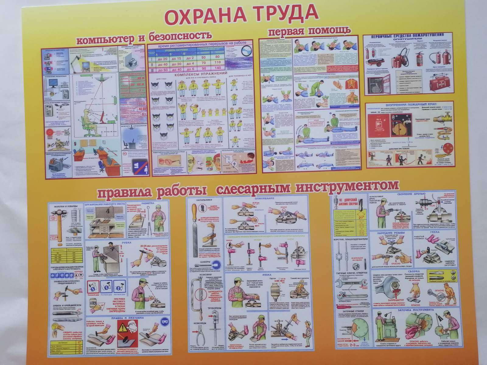 Стенд "Охрана труда в на уроках труда"