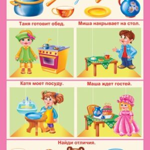 Комплект таблиц "Окружающий мир 3-4 года. Мои первые уроки"