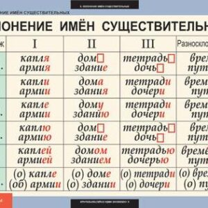 Комплект таблиц "Русский язык 5 класс"
