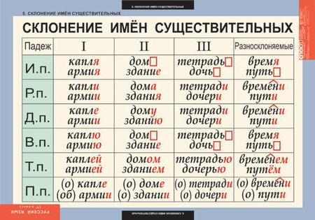 Комплект таблиц "Русский язык 5 класс"