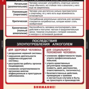 Комплект таблиц "Факторы, разрушающие здоровье человека"