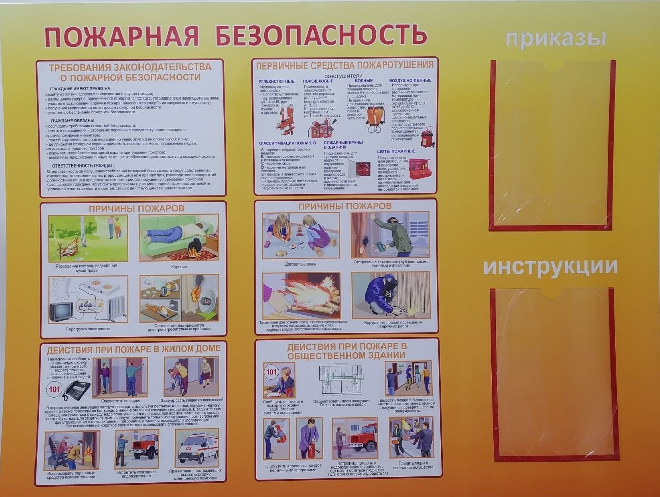 Стенд "Пожарная безопасность"